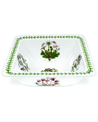 Portmeirion Botanic Garden Low Square Bowl In White