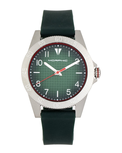 Morphic M84 Series Quartz Green Dial Men's Watch 8405 In Green/silver Tone