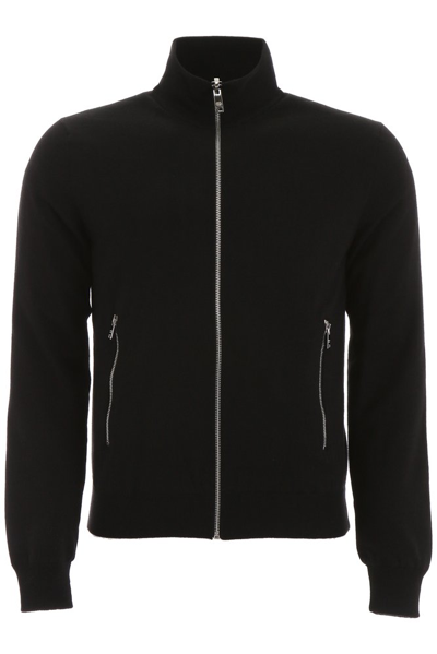 Prada Reversible Logo Bomber Jacket In Black