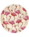 Portmeirion Flamingo Set Of Four 8in Melamine Salad Plates