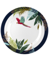 Portmeirion Parrot Collection Set Of Four 11in Melamine Dinner Plates