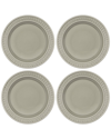 Portmeirion Botanic Garden Harmony Dinner Plates, Set Of 4 In Stone