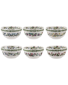 PORTMEIRION PORTMEIRION SET OF 6 BOTANIC GARDEN LARGE STACKING BOWLS