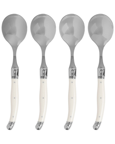 French Home Laguiole Set Of 4 Soup Spoons