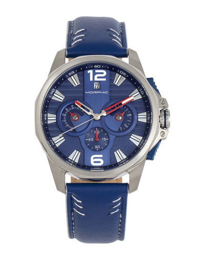 Morphic M82 Series Chronograph Quartz Blue Dial Men's Watch 8203 In Blue/silver Tone