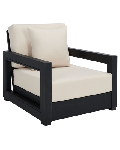 Safavieh Couture Montford Aluminum Armchair In Black
