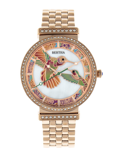 Bertha Emily Mother-of-pearl Bracelet Watch In Multi