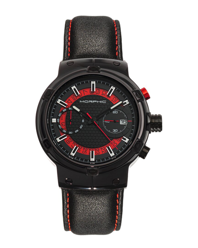 Morphic M91 Series Quartz Red Dial Men's Watch Mph9104 In Multicolor