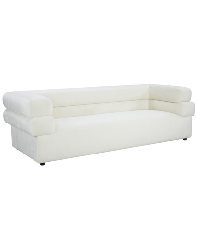 Tov Furniture Elsa Velvet Sofa In Cream