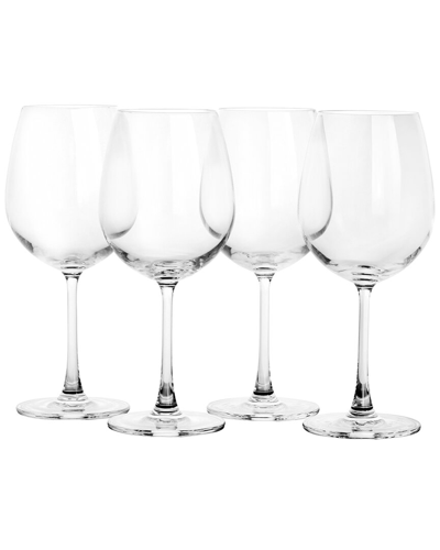 Martha Stewart Set Of 4 20oz Red Wine Glasses In Clear