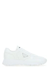 Prada Low-top Re-nylon And Leather Sneakers In White