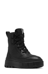 Sorel Caribou X Waterproof Leather Lace-up Boot In Black/ Sea Salt