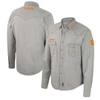 Colosseum X Wrangler Gray Clemson Tigers Cowboy Cut Western Full-snap Long Sleeve Shirt In Gray