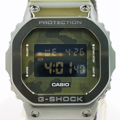 Pre-owned Casio G-shock Gm-5600b-3jf Black Stainless Steel Bezel Men's Watch In Box