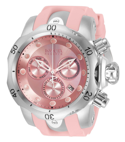 Pre-owned Invicta Reserve Venom Men's Watch - 53.7mm, Steel, Pink 33239
