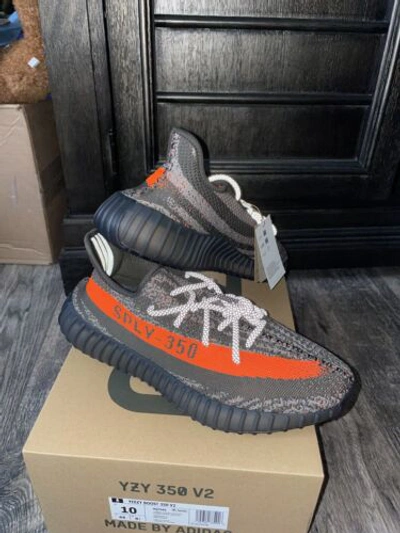 Pre-owned Adidas Originals Size 10 - Adidas Yeezy Boost 350 V2 Carbon Beluga In Gray