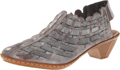 Pre-owned Rieker 46778 Sina 78 Women's Shoe In Grey