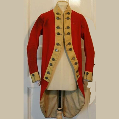 Pre-owned 100% Army Red Coat American War Of Independence 18th Century Clothing Jacket