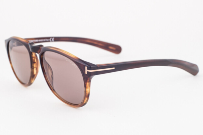 Pre-owned Tom Ford Flynn Havana Brown / Brown Gradient Sunglasses Tf291 50f