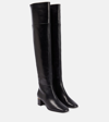 JIMMY CHOO LOREN 45 LEATHER OVER-THE-KNEE BOOTS