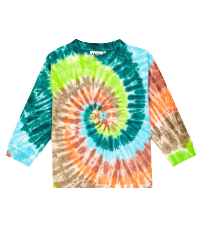 Molo Kids' Rube Printed Cotton T-shirt In Multicoloured