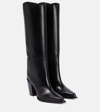 JIMMY CHOO CECE 80 LEATHER KNEE-HIGH BOOTS