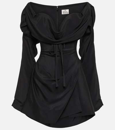 black gold blue white dress Vivienne Westwood // Anglomania Draped Dress – VSP Consignment main image 0