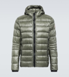 Canada Goose Crofton Hoody Recycled Nylon Down Jacket In Green