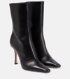JIMMY CHOO AGATHE 100 LEATHER ANKLE BOOTS