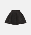 ALAÏA WOOL-BLEND MINISKIRT