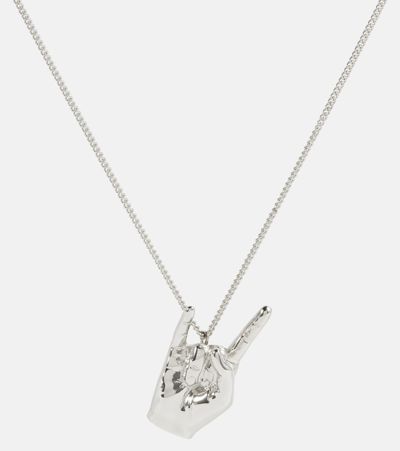 Y/project Rock On Pendant Necklace In Silver