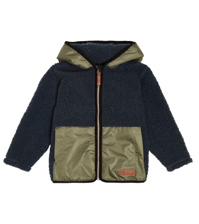 Molo Kids' Uberto Fleece Jacket In Blue