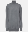 Khaite Delilah Oversized Wool-blend Sweater In Grey