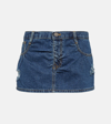 Vivienne Westwood Blue Foam Denim Miniskirt In Blue