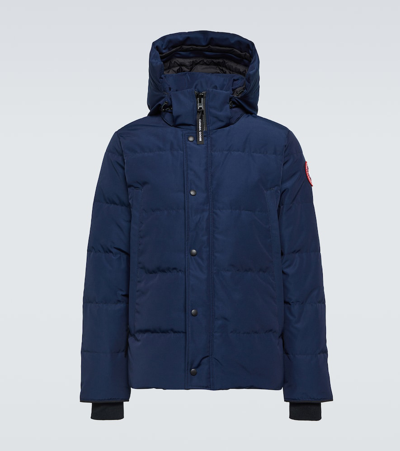 Canada Goose Wyndham Hooded Parka In Atlantic Navy