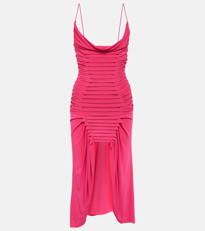 Dion Lee Crepe Minidress In Pink