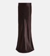 Ann Demeulemeester Draped Maxi Skirt In Purple