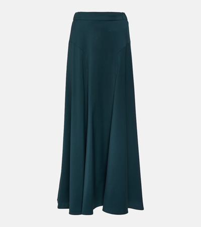 Vivienne Westwood Virgin Wool Midi Skirt In Blue