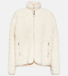 JIL SANDER FAUX FUR-TRIMMED COTTON JACKET