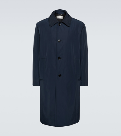 Dries Van Noten Technical Trench Coat In Blue
