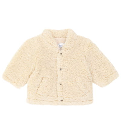 Tartine Et Chocolat Baby Faux Fur Coat In Beige