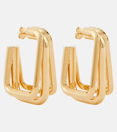 Saint Laurent Hoop Earrings In Gold
