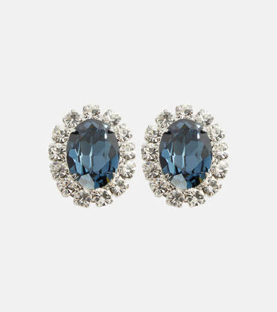 Jennifer Behr Diana Crystal-embellished Earrings In Silver