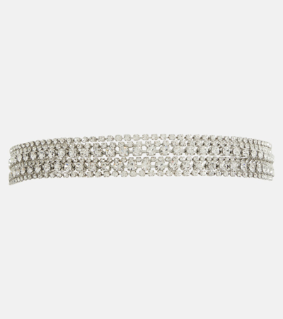 Jennifer Behr Callaway Crystal-embellished Necklace In Silver