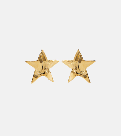 Oscar De La Renta Nico Star Stud Earrings In Gold