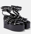 NOIR KEI NINOMIYA X REPETTO STUDDED PLATFORM FLATS