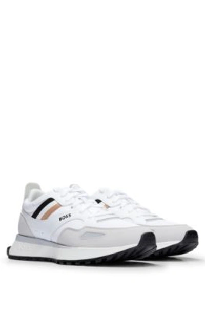 HUGO BOSS RUNNING-STYLE TRAINERS WITH EVA-RUBBER OUTSOLE