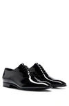 Hugo Boss Leather Oxford Shoes With Leather Lining In Black