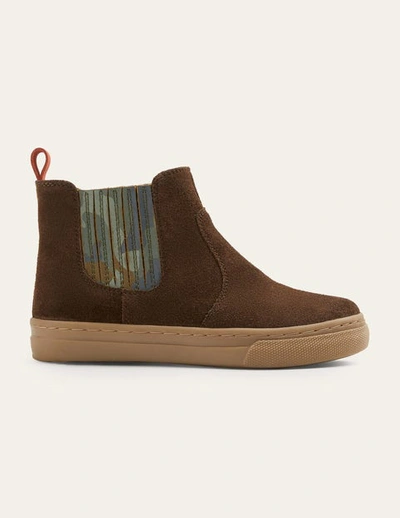 Boden Kids' Suede Boots Brown Boys