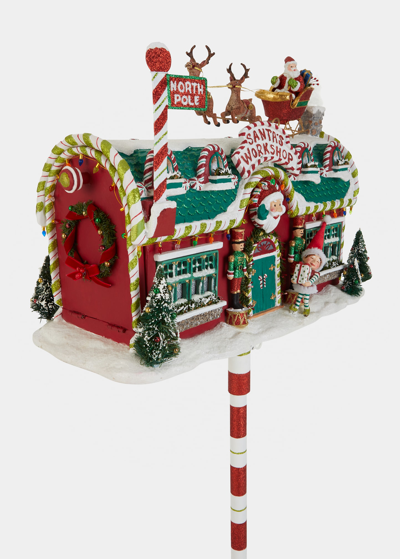 Katherine's Collection 52" Santa's Mailbox Stand In Multi